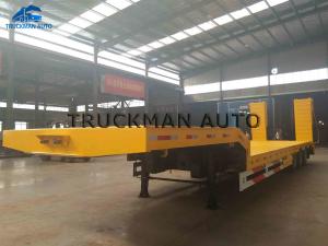 Quality Durable Heavy Duty Low Bed Semi Trailer Different Loading Capacity 3 Axles 60 Tons wholesale