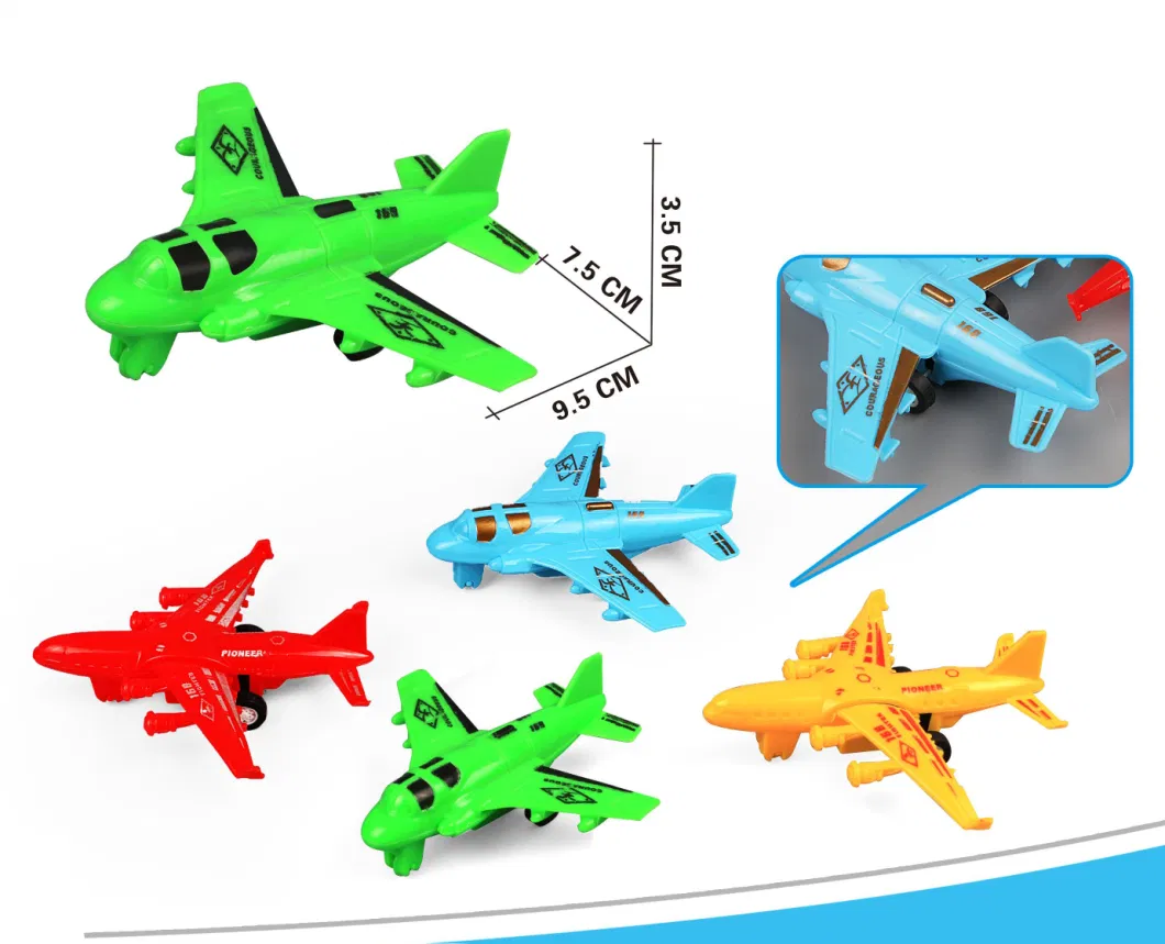 Return Force Small Plane Children&prime;s Model Plane Fall Prevention Toy Friction Car Inertia Toy Boy&prime;s Favorite Toy