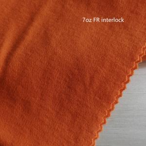 Quality CFR Fabric Interlock FR Henley Arc Rated Fabric NFPA2112 CAT2 225gsm wholesale