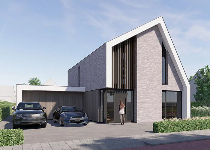 High-Quality Prefabricated 2-Storey Villa Quick Assembly Modular Homes With Light Steel Frame As/Nzs