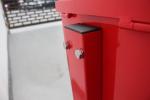 Outdoor Metal Dog Waste Bin , Pet Trash Can Waterproof Rustproof