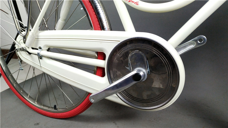New brake colorful hi-ten steel 26/28 size old style bike retro city bike for man with LED light