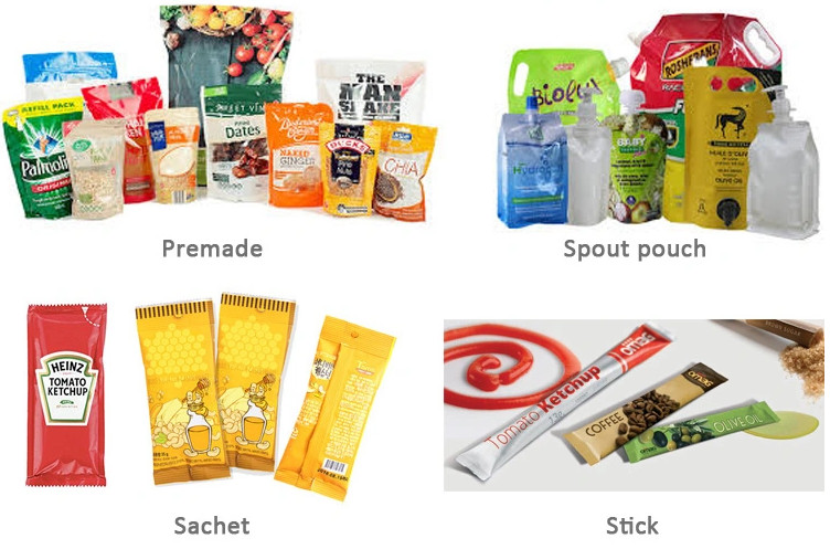 High Speed Mini Doypack Premade Pouch Packing Machine With Zipper Stainless Steel