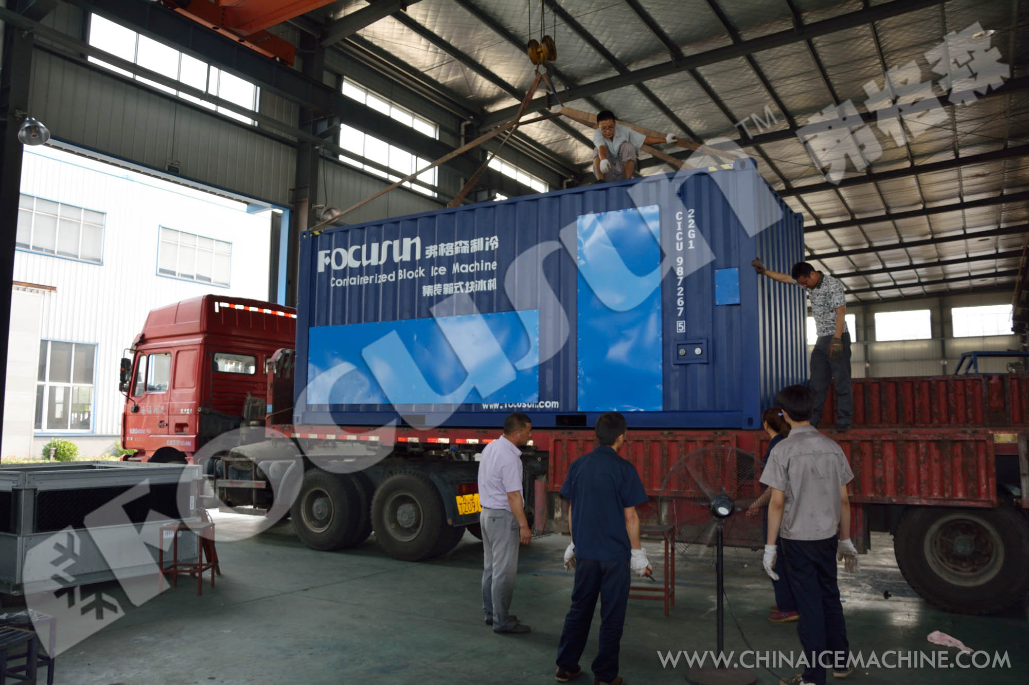 10ton Ice Storage Capacity Focusun Big Ice Block Making Machine for Hotel Industry