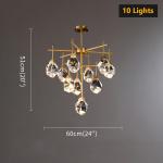 Modern Diamond Crystal Chandelier In Living Room minimalist chandelier(WH-CY-193