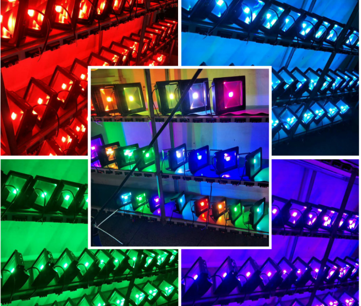 10w 20w 30w Outdoor LED Flood Lights , IP65 RGB LED Flood Lights Weather Proof
