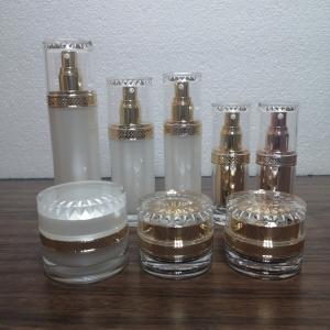 Quality Custom Acrylic Ribbed Cap 80ml Airless Cosmetic Bottles wholesale