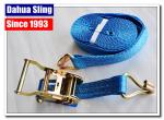 Retractable Flatbed Ratchet Straps , 27ft Length Pull Down Ratchet Straps