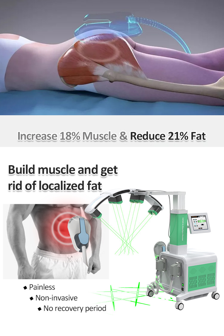 800W-3500W Body Sculptor Machine 10D Laser HIEMT Body Sculpt Machine For Tightening / Slimming