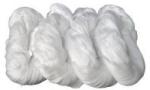 40 / 2 50 / 3 Semi Dull Hank Yarn 100% Spun Polyester Bleached White For Sewing