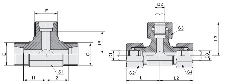 OEM Factory Sales Equal Tee AC/Ad AC-Rn/Ad-Rn