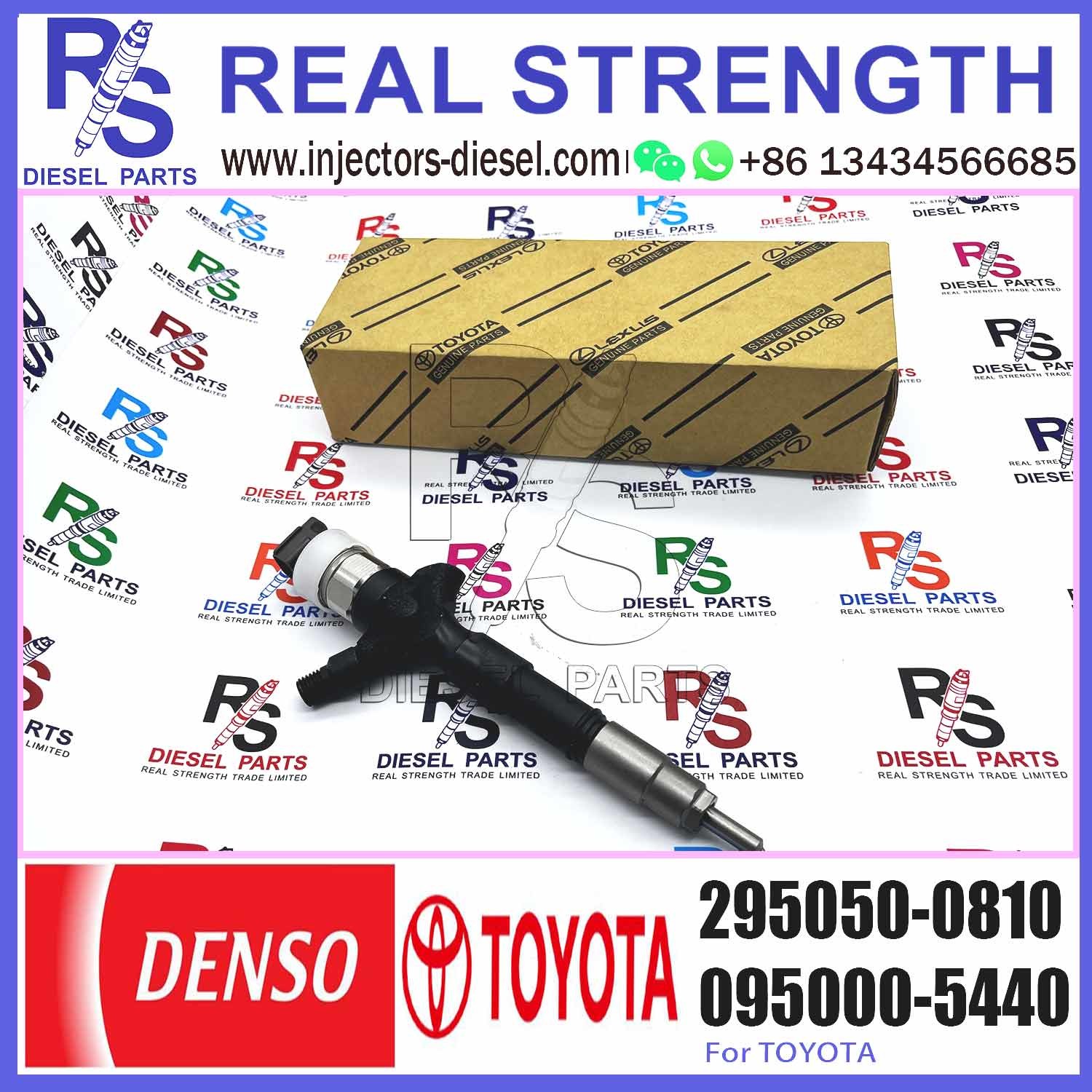 common rail injector 23670-0L110 23670-09380 23670-30420 diesel fuel injector 295050-0810 295050-0540 for Toyota 2KD-FTV