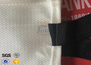 Quality Fire Resistant Fiberglass Fire Blanket FireProof Covers White / Brown wholesale