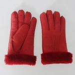 Promotional red leather gloves