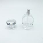 Cosmetics Packaging Refillable Cosmetic Glass Bottles 50 Ml Fully Transparent