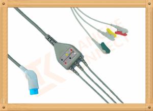 Quality 8 Pin Nihon Kohden Ecg Cable / 3 Lead Ecg Cable Grabber IEC wholesale