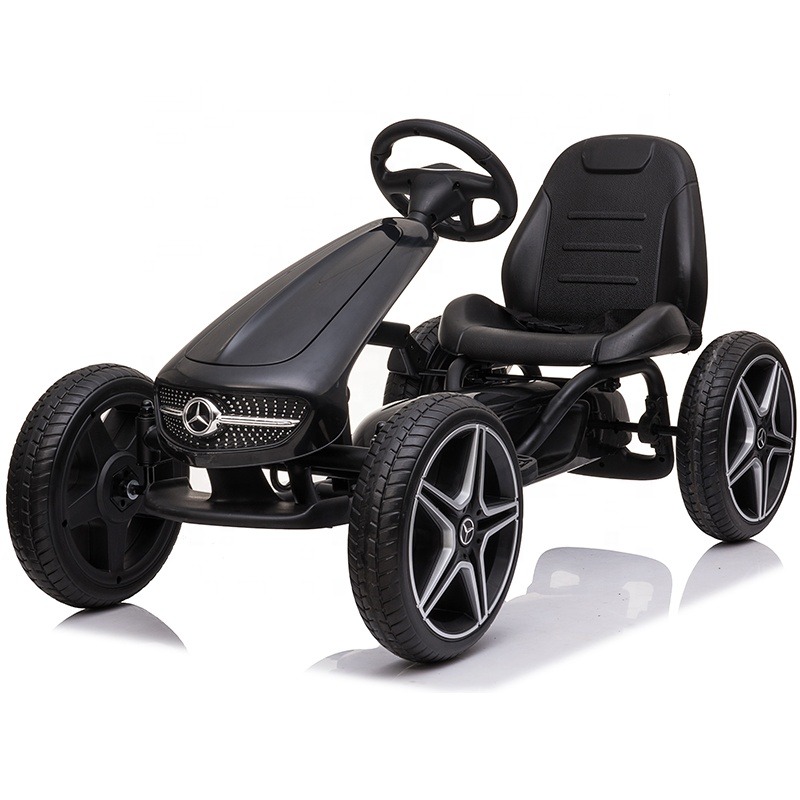 Licensed Kids Go Kart Toy Car for Children Battery Powered 4 Wheels Non-Electric Pedal