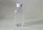Liquid Plastic Beverage Bottle PET Flat Mouth 100ml Transperant Type