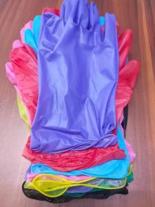 Quality Powder-Free Disposable Blue Vinyl Nitrile Gloves for Medical Examination and Cleaning wholesale