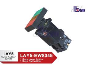 Quality LAY5（XB2）-EW8345 spring return flat button push button swithes wholesale