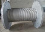 6mm Wire Mooring Winch Drum 430mm Diameter Carbon Steel Bolted