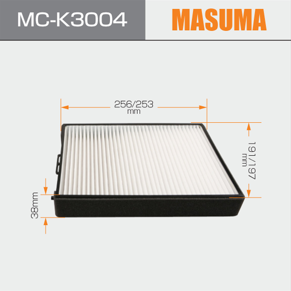 MC-K3004 MASUMA Cabin Filter for HYUNDAI GRANDEUR III 97619-38100 S9761-938100 Auto System