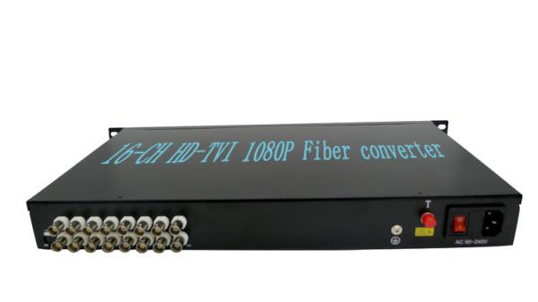 1080P coaxial 16-ch HD-TVI fiber optic converter,HD-TVI fiber extender