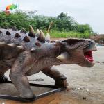Theme Park Lifelike Animatronic Dinosaur Life Size Animatronic Ankylosaurus