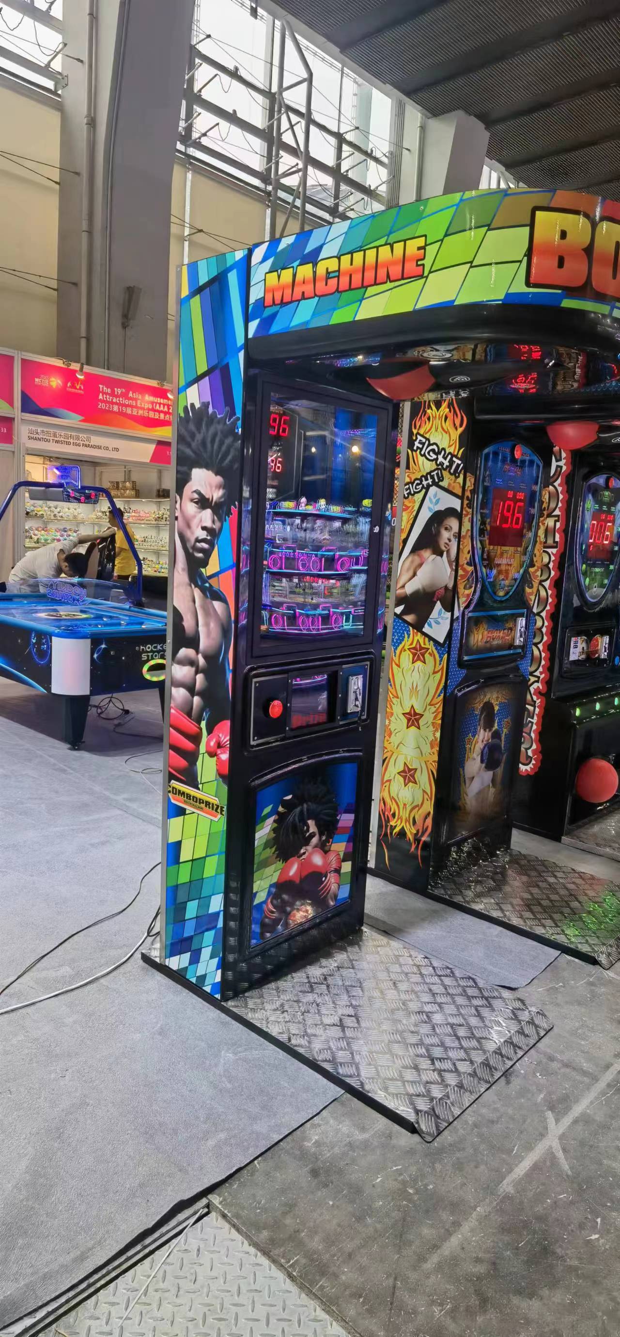 AU Plug Coin Operated Punchbag Machine Dragon Punch Boxing Machine