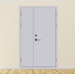 Weather Resistance Commercial Steel Swing Doors Residential Interior Double