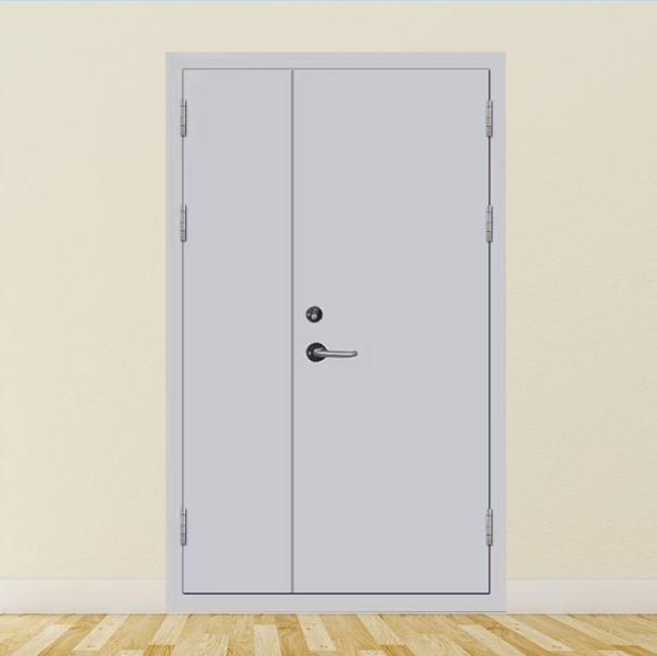 Weather Resistance Commercial Steel Swing Doors Residential Interior Double