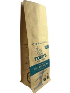 Quality Industrial Printed Paper Coffee Packaging Pouch With Flat Bottom Pouch wholesale