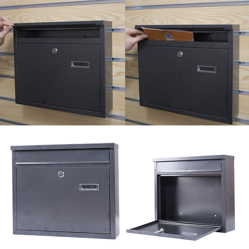 Outdoor Letterbox Garden Wall Mounted Residential Steel Mailbox