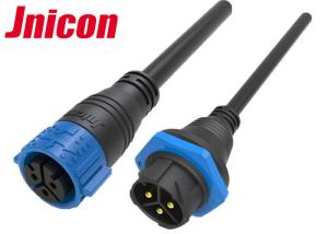 Quality Overmolded Waterproof LED Connectors , Pre - Assembly Large IP67 Cable Connector TUV Approved wholesale
