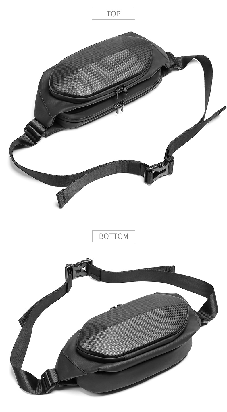 Casual Polyster Anti Theft Waist Bag Slash Proof Waist Pack 30*16*11cm
