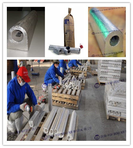 High Potential Cast AZ63C Magnesium Anodes Cathodic Protection OEM