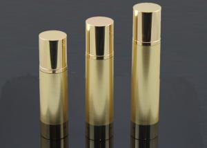 Quality Gold Base 100ml Plastic Airless Bottle Diameter 41mm Smooth Surface wholesale