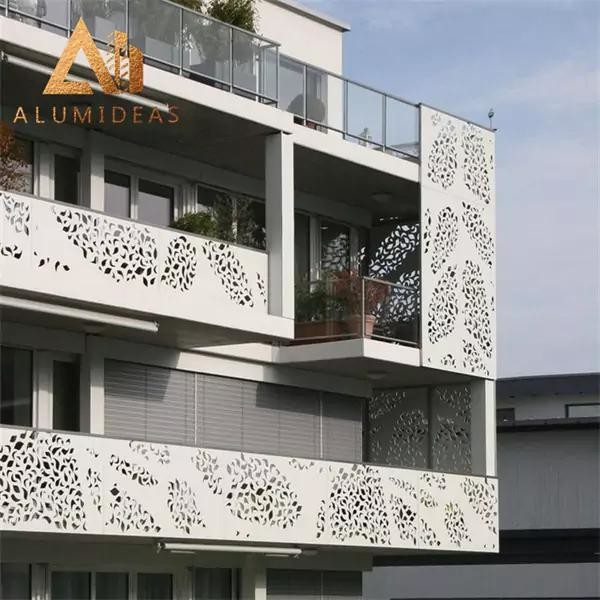 Perforated aluminium facade design
