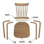 Windsor wood chair one set of two