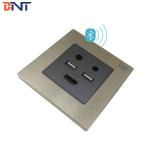 BNT Multimedia Wall Smart Socket Panel / Hotel Room Media Hub for 5-Star Hotel