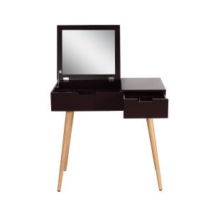 Quality EU MDF Make Up Wooden Table 0.12m3 CBM With Mirror wholesale