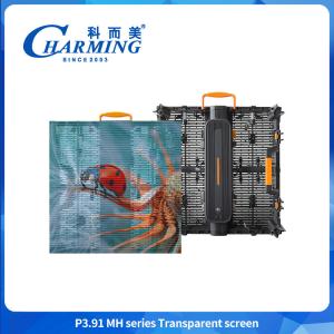 Quality Screen Transparent Film Glass Wall For Advertising Video Flexible Window Panel High Digital 3D P3.91 Led Indoor wholesale