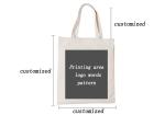 CMYK Printing Natural Color 34x45cm Shopping Tote Bag