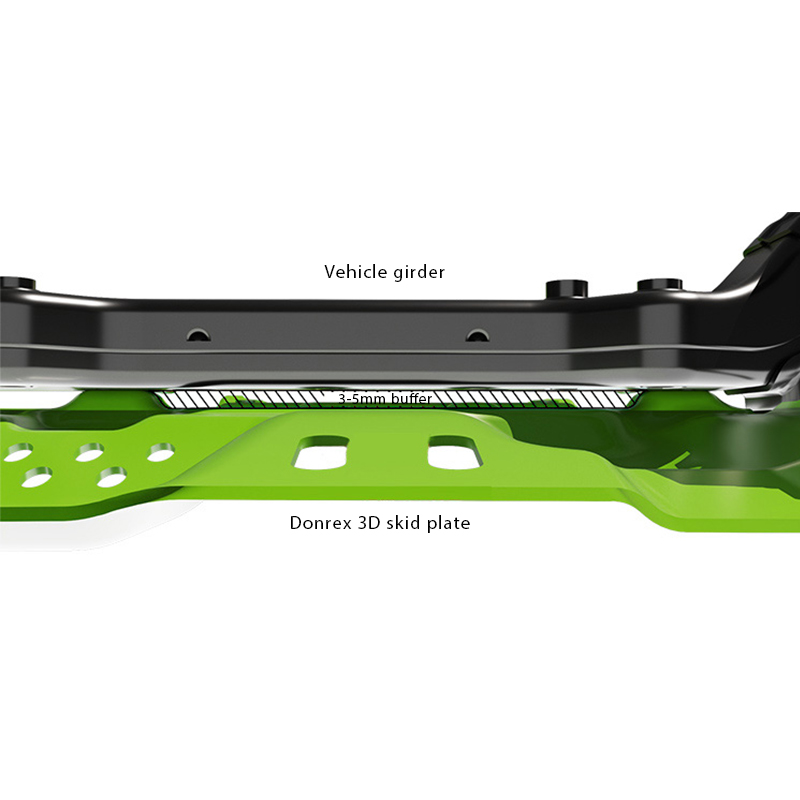 Aluminium Alloy Bash Plate For Toyota Prado LC120 Aluminum Skid