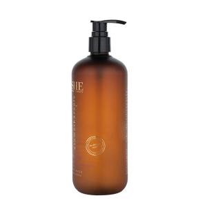 Quality 500ml Brown cylindrical smooth with black pump for shampoo lotion bottle wholesale
