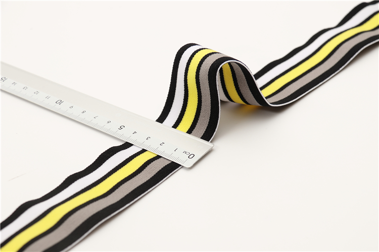 Custom Logo Polyester Shandong Factoryshoes Home Textile Jacquard Woven Elastic Band