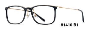Quality Square Optical Plastic Eyeglass Frames Metal Temple For Men wholesale
