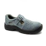 Suede Leather Mens Construction Safety Shoes With Steel Toe And Steel Plate