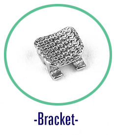 Class I Standard BIOM Mesh Lingual Button In Orthodontics With Chain Attachment
