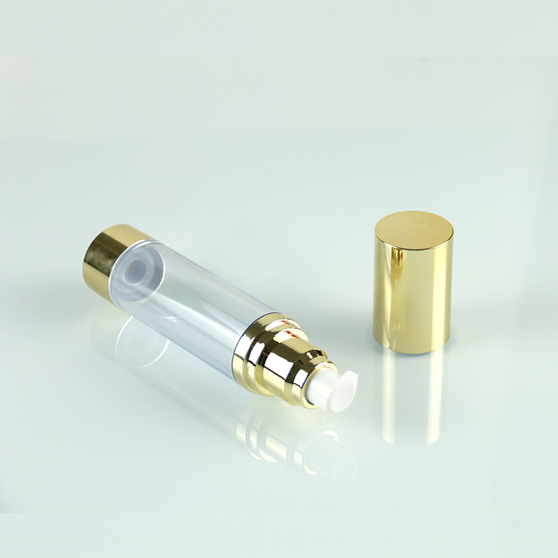 Clear Empty Facial Serum Pump Packaging White 10ml - 30ml